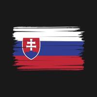vecteur de brosse drapeau slovaquie. drapeau national