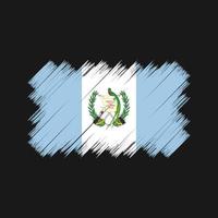 brosse de drapeau du guatemala. drapeau national vecteur