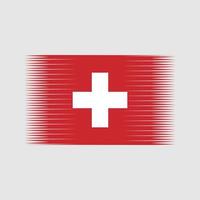 vecteur de drapeau suisse. drapeau national