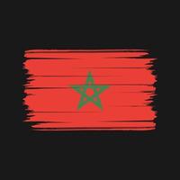 vecteur de brosse drapeau maroc. drapeau national
