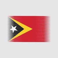 vecteur de drapeau du Timor oriental. drapeau national