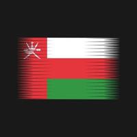 vecteur de drapeau d'oman. drapeau national