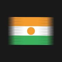 vecteur de drapeau du Niger. drapeau national