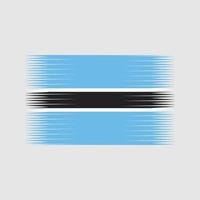 vecteur de drapeau du botswana. drapeau national