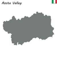 carte de la région de l'italie vecteur