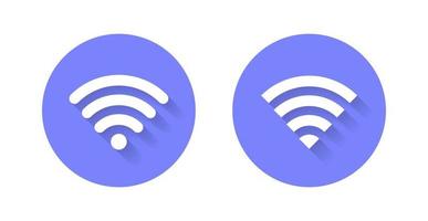 vecteur d'icône wifi dans le style de variation. symbole de signe de réseau sans fil