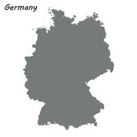 carte de haute qualité allemagne vecteur