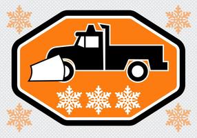 Free Snow Plough Truck Vector