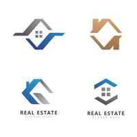 modèle de logo immobilier vector.abstract icône de la maison vecteur