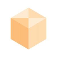 cube bloc 3d vecteur