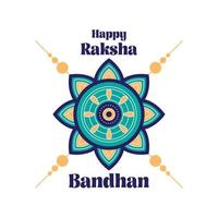affiche de lettrage raksha bandhan vecteur