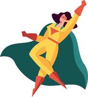 super-héros femme puissante vecteur