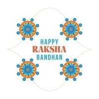 carte postale raksha bandhan vecteur
