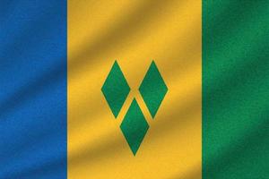 drapeau national de saint vincent et les grenadines vecteur