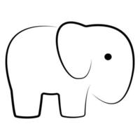 vecteur d'illustration d'icône d'éléphant