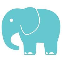 vecteur d'illustration d'icône d'éléphant