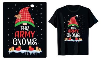 dessins de gnomes joyeux noël pour t-shirt, bannière, cartes, décoration, tasse, etc. vecteur