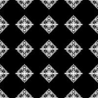 ornement batik abstrait noir et blanc motif harmonieux esthétique unique ethnique pour tissu, textile, carrelage, tapis ou papier peint vecteur