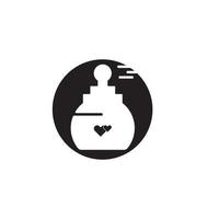 modèle de conception d'illustration vectorielle de logo de parfum vecteur