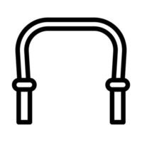 conception d'icône de corde à sauter vecteur