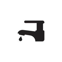 icône de robinet d'eau vecteur