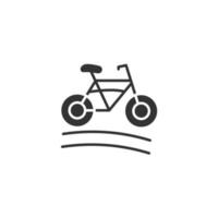 vélo icônes symbole vecteur éléments pour infographie web