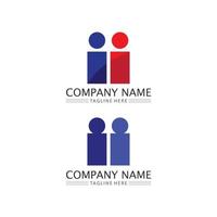 logo de personnes, équipe, succès, travail de personnes, groupe et communauté, vecteur de logo d'entreprise et d'entreprise et soins de conception, icône de la famille logo de réussite