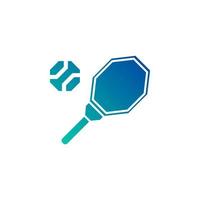 vecteur de tennis pour la présentation de l'icône du symbole du site Web