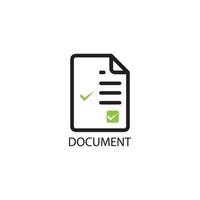 icône de document avec illustration vectorielle de contrôle et symbole croisé vecteur