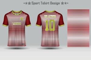 maquette de maillot de football et maquette de maillot de sport avec motif géométrique abstrait vecteur