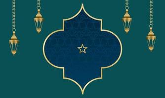 motif or islamique pour eid mubarak ramadan kareem muharram ou iftar vecteur