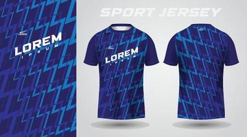 conception de maillot de sport chemise bleue vecteur