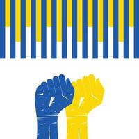 priez pour l'ukraine et l'ukraine drapeau amour concept illustration vectorielle vecteur