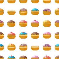 hanukkah sufganiyah illustration vectorielle transparente motif sur fond blanc vecteur