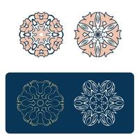 bundle de mandala de vecteur, vecteur gratuit de fleur ornementale