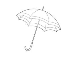 parapluie ouvert. élément de conception vecteur