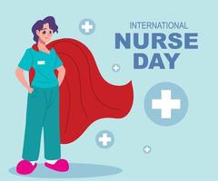 journée internationale des infirmières vecteur