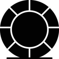 icône de glyphe de rotation vecteur