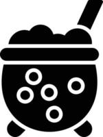 icône de glyphe de chaudron vecteur