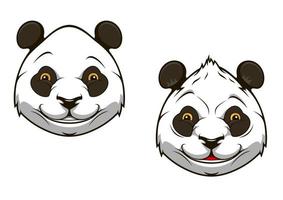 drôle de mascotte d'ours panda chinois vecteur
