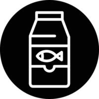 icône de glyphe de nourriture en conserve vecteur