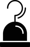 icône de glyphe de crochet vecteur