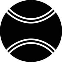 icône de glyphe de balle de tennis vecteur