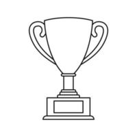 trophée isolé sur fond blanc. illustration vectorielle vecteur