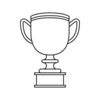 trophée isolé sur fond blanc. illustration vectorielle vecteur