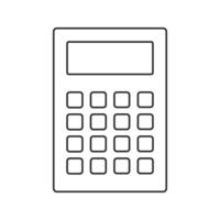 calculatrice isolé sur fond blanc. illustration vectorielle vecteur