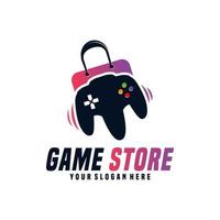 vecteur de conception de modèle de logo de magasin de jeux