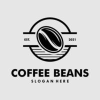 modèle de conception de logo vectoriel café