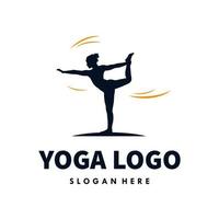 vecteur premium de conception de modèle de logo de yoga