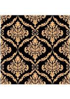 motif floral damassé aux couleurs marron vecteur